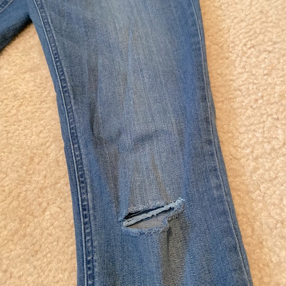 Boutique Distressed Maternity Jeans - Picture 2 of 12
